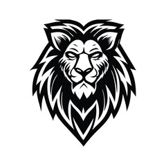 Detailed Lion Vector illustration With White Background