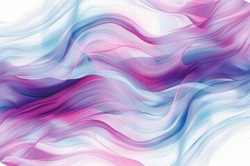 Abstract colorful waves in pastel blue and pink create a soothing and dynamic background, perfect for creative projects and modern designs.
