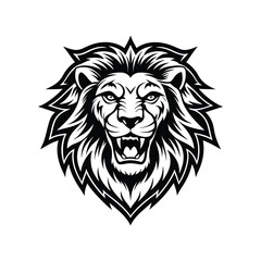 Detailed Lion Vector illustration With White Background