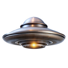 UFO Unidentified flying object on white background