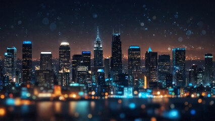 Fototapeta premium cityscape at night