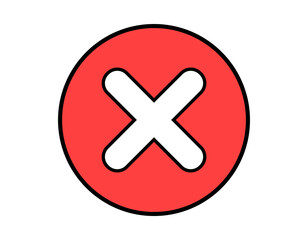 Obraz premium red cross icon