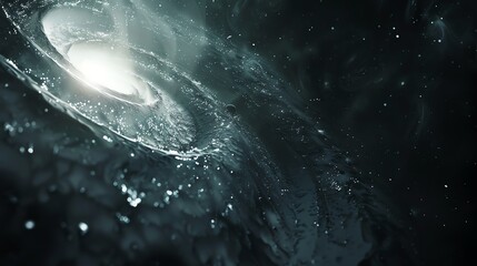 Fototapeta premium A breathtaking spiral galaxy with vibrant hues and swirling arms set against the vastness of space. 