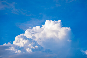 Clear sky background for summer vacation concept at ocean and summer sea water with sunlight of...