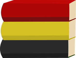 stack of three books