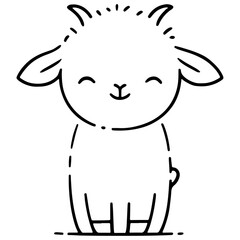 cute animal doodle cartoon design hand drawn wild animal pet and farm animal 