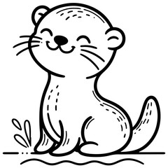 cute animal doodle cartoon design hand drawn wild animal pet and farm animal 