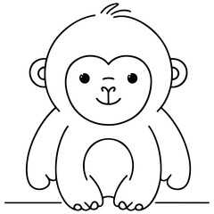 cute animal doodle cartoon design hand drawn wild animal pet and farm animal 