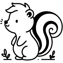 cute animal doodle cartoon design hand drawn wild animal pet and farm animal 