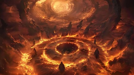 fire frame for halloween background