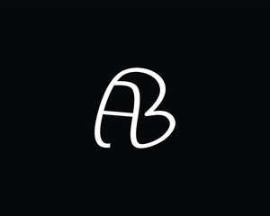 creative letter AB logo design vector template
