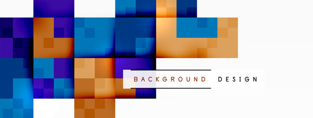 Dynamic colorful squares background. Vector Illustration For Wallpaper, Banner, Background, Card, Book Illustration, landing page