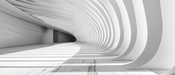 Abstract White Architectural Design