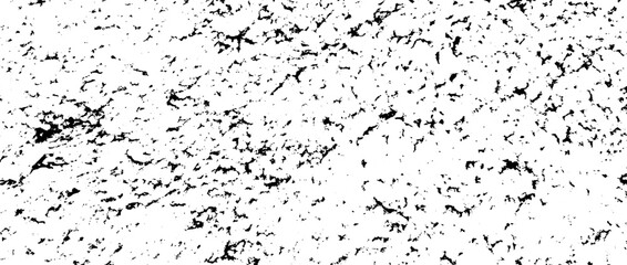 Black grit grunge texture. Grainy rugged overlay background. Distress gritty noise surface with dust, particles, particles, specks. Rough speckled texture backdrop of concrete, cement, gravel. Vector