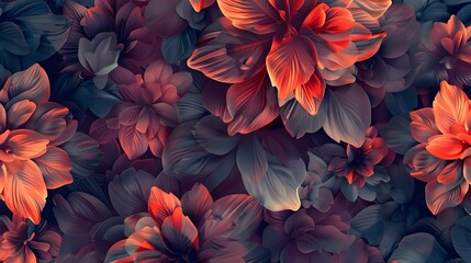 Floral texture background, petal-like and botanical patterns.