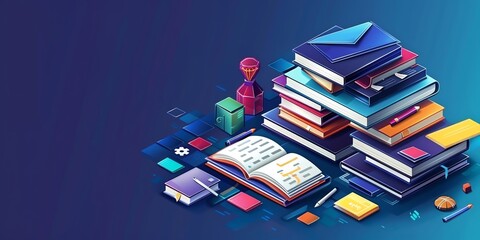 An online learning platform interface with interactive lessons and quizzes, clean and modern design, bright colors, userfriendly, hightech education