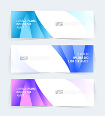 Fototapeta premium Geometric banner design with Vector presentation template.