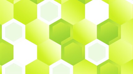 Fototapeta premium A pattern of green and white hexagons arranged in a pattern