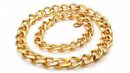 Obraz premium Gold Chain Necklace Close-up