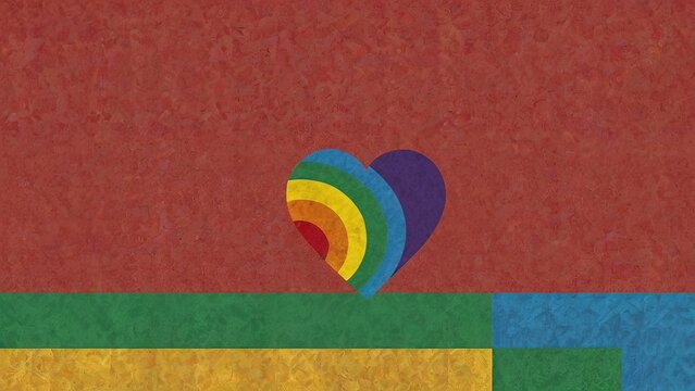 Gay Pride or LGBT party summer poster design template