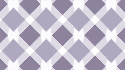 A pattern of purple and white squares that interlock and overlap to create a geometric design