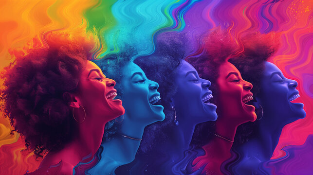 smoke background Create an illustration for International Joke Day