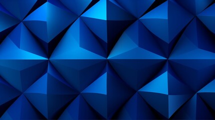 Fototapeta premium A pattern of blue geometric shapes creating a three dimensional effect