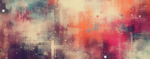 Textured abstract paint on canvas background grunge art wallpaper colorful wall pattern in vintage design paper old artistic brush strokes backdrop decorative retro watercolor draw illustration	