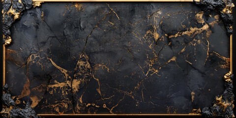 Naklejka premium Baroque Classical Abstract Marble Framed Ceiling Art with Ornate Border. Luxury Lavish Decor Victorian Elements with Seamless Pattern Background Texture
