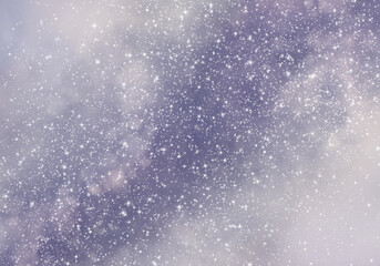 Fototapeta premium 薄雲がかかった美しい星空