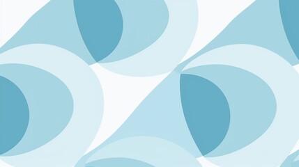 An abstract pattern of overlapping blue circles on a white background