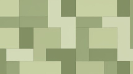 Obraz premium art piece featuring a pattern of rectangular shapes in various shades of green