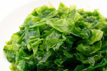 生アオサのクローズアップ