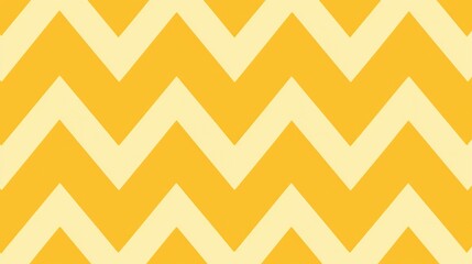 A  pattern of yellow and cream chevron shapes