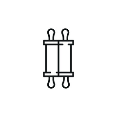 Torah icon. Simple Torah icon for social media, app, and web design. Vector illustration