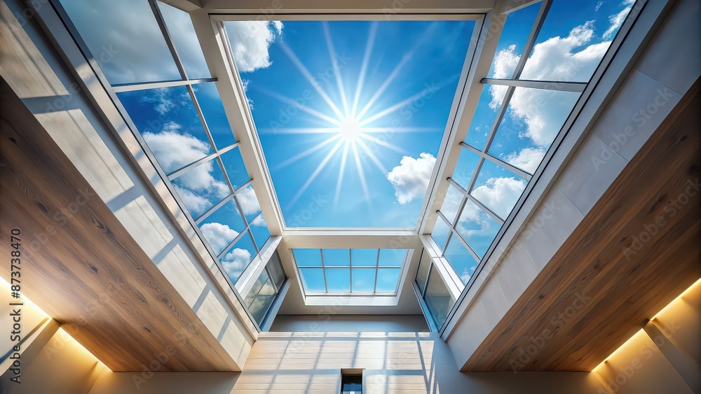 Canvas Prints Skylight shining light into a modern interior , sunlight, window, technology, natural, architecture, design, bright