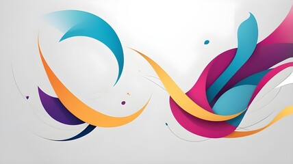 Fototapeta premium abstract colorful background with waves
