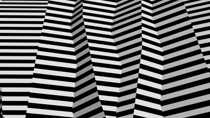 Abstract background with black and white shapes.Backdrop in UHD format 3840 x 2160.Wallpaper 4k.