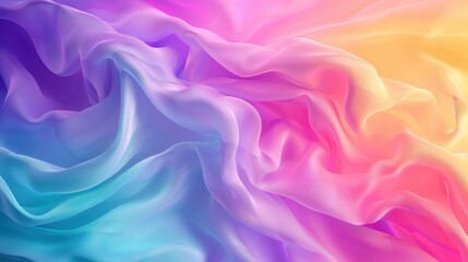 Obraz premium Bright color gradient, vivid and seamless blend, isolated on white background, dynamic hues of purple, teal, yellow, and magenta, highresolution detail, modern and energetic