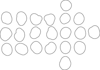 Set of arrow, hand drawn icons