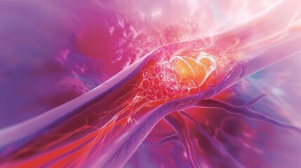 Illustration of myocardial infarction