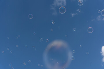 bubbles in the air