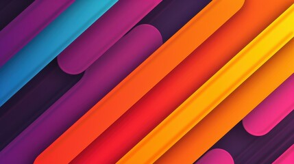 Bold and modern abstract dark background with geometric shapes in shades of pink, blue, and purple.