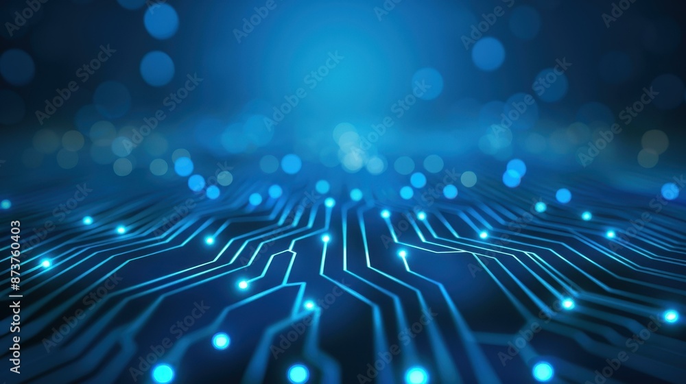 Poster abstract futuristic computer technology design for business presentations.