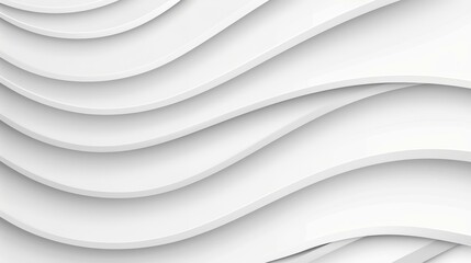 Fototapeta premium Abstract white wave background for design projects.