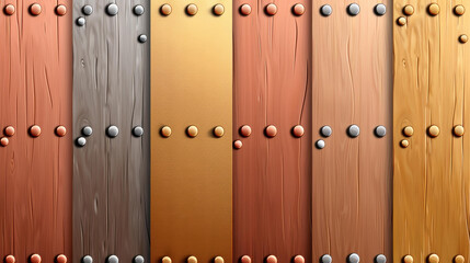 Obraz premium Explore stitched textures in aluminum, bronze, and brass for a unique and eyecatching design.