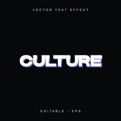 3d text effect white with embossed gradient blue. Editable text effect