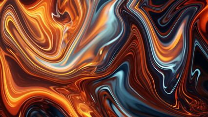 4K Texture of abstract fluid art. background made of abstract paint mixed with effects. artwork in liquid acrylic using haphazardly blended pigments. Suitable for backgrounds and posters. Abundant hue