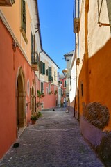 Fototapeta premium The italian village of Pietravairano in Campania.