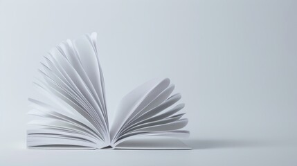 Creative image of a notebook with a stylish cover, pages flipping in the wind, spiral binding visible, capturing the essence of writing and protection